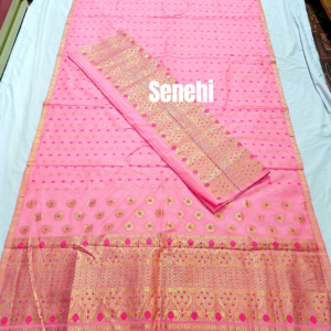 Assamese ready to wear slab cotton Sador mekhela set