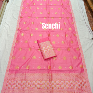 Assamese ready to wear slab cotton Sador mekhela set