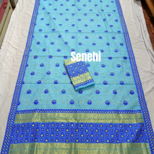 Assamese ready to wear slab cotton Sador mekhela set