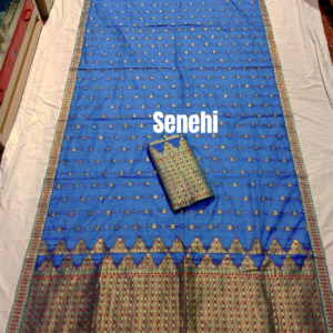 Assamese ready to wear slab cotton Sador mekhela set