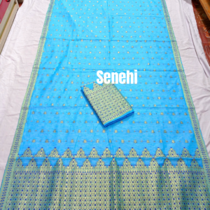 Assamese ready to wear slab cotton Sador mekhela set