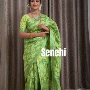 Full Heavy premium Quality Mix pat Mekhla Chador