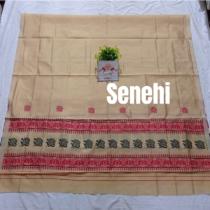 Single polypat muga color Mekhela