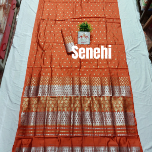 High quality mix pat sador mekhela set