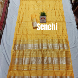 High quality mix pat sador mekhela set