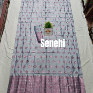 High quality mix pat sador mekhela set