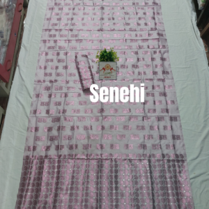 High quality mix pat sador mekhela set