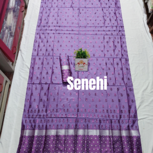 High quality mix pat sador mekhela set