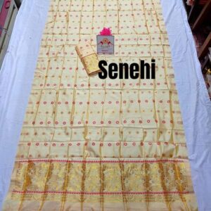 Assamese mix pat sador mekhela set