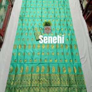 Assamese mix pat sador mekhela set