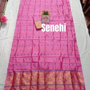 Assamese mix pat sador mekhela set
