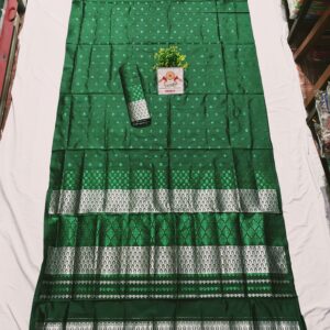 High quality mix pat sador mekhela set