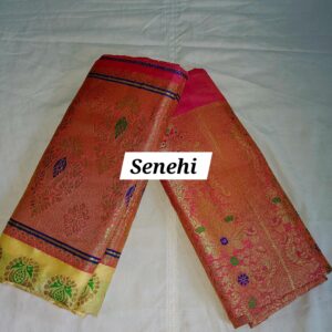 Assamese mix pat cador mekhela set with bp