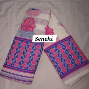 Assamese Noni Cotton Sador mekhela set with blouse pis