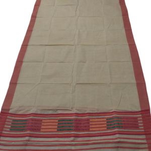 Assamese Pure Handmade Single Riha with Red Pari by senehi