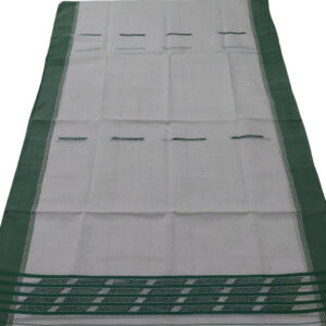 Assamese Pure Handmade Cotton Single Sador Green