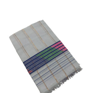 Assamese Pure Handmade Majrize Cotton Single Sador Purple