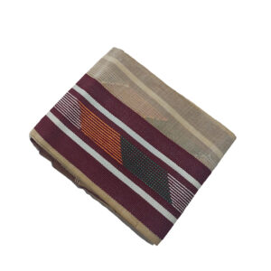 Assamese Pure Handmade Single Riha with Chocolate color Pari by senehi