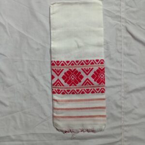 Assamese 2 Side pholl Handmade Gamusa ( Different Design as per stock )