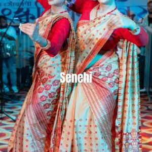 Assamese new stylish Semi pat sador mekhela set