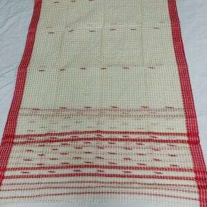 Assamese jajori pat Single Sador Red