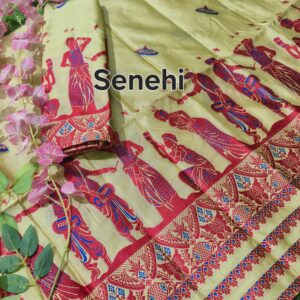 Assamese Nasoni design sador mekhela riha set