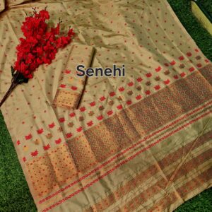 Assamese semi pat Sador mekhela set
