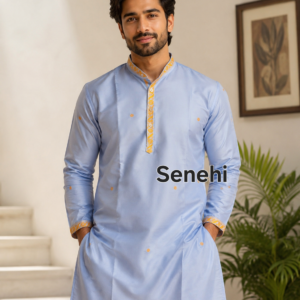 Premium Cotton Blend Men's Kurta | Stylish Casual & Festive Indian Ethnic Wear for Men