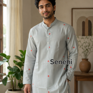 Premium Cotton Blend Men's Kurta | Stylish Casual & Festive Indian Ethnic Wear for Men