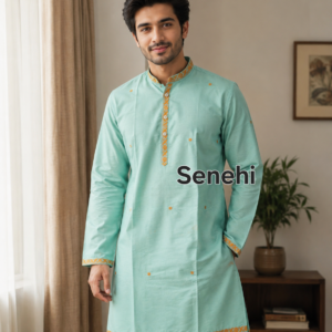 Premium Cotton Blend Men's Kurta | Stylish Casual & Festive Indian Ethnic Wear for Men