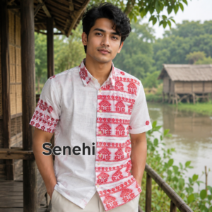 Assamese Gosa design Half shirt for men