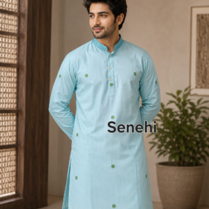 Premium Cotton Blend Men's Kurta | Stylish Casual & Festive Indian Ethnic Wear for Men