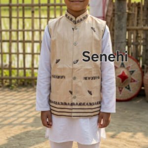 Traditional Assamese Baby Wash Coat | Ethnic Assamese Baby Dress | Traditional Wash Coat for Baby Boys & Girls