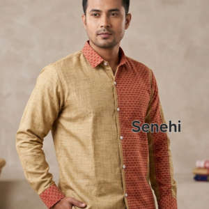 Traditional Assamese Men’s Shirt – Classic Ethnic Shirt for Men | Stylish Cultural & Festive Wear
