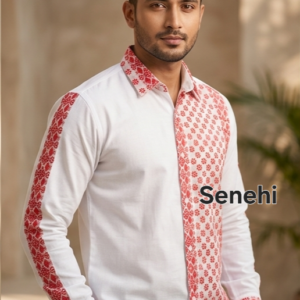 Traditional Assamese Men’s Shirt – Classic Ethnic Shirt for Men | Stylish Cultural & Festive Wear