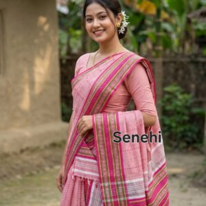 Traditional Assamese Sador mekhela set  – Elegant Ethnic Wear | Assamese Traditional Dress for Women & Girls