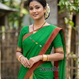 Traditional Assamese Single Sador / Chador – Elegant Ethnic Wear | Assamese Traditional Dress for Women & Girls