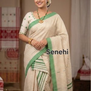 Traditional Assamese Single Sador / Chador – Elegant Ethnic Wear | Assamese Traditional Dress for Women & Girls