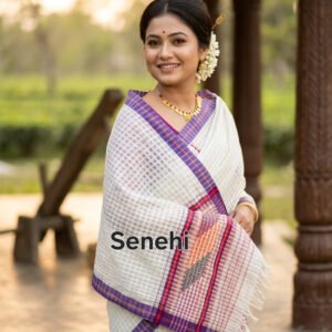 Traditional Assamese Single Sador / Chador – Elegant Ethnic Wear | Assamese Traditional Dress for Women & Girls