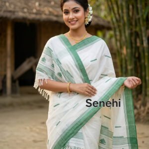 Traditional Assamese Single Sador / Chador – Elegant Ethnic Wear | Assamese Traditional Dress for Women & Girls