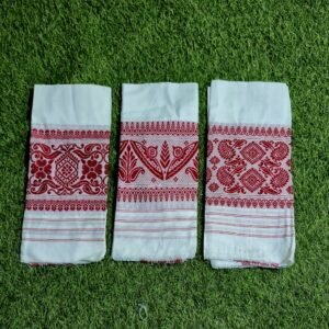 Assamese Cotton both side phool Gamusa Handloom ( mix design )