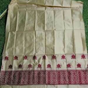 Assamese mixpat muga color Single mekhela