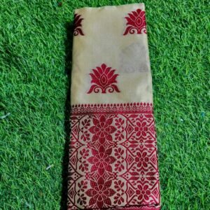 Assamese mixpat muga color Single mekhela