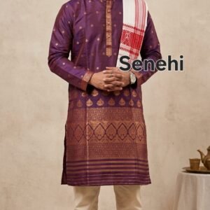Silk Men's Kurta | Elegant Indian Ethnic Wear for Festive, Wedding & Diwali